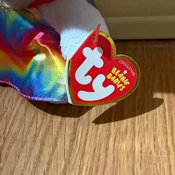 Ty Hello Kitty Plush with Rainbow Dress and Bow - Picture 2 of 4